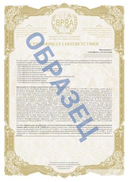 Образец Приложение к СТО 01.064.00220722.2-2020 Березовка Сертификат СТО 01.064.00220722.2-2020 